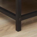 Mobiletto a Coste 1 Cassetto 2 Ante 2 Ripiani 75x40x120 cm in MDF e Acciaio Color Legno