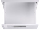 Scrivania Angolare 180/160x60x75cm cm New Selina Bianco Lucido e Ardesia