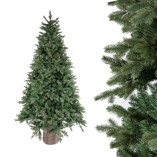 Sapin de Noël artificiel 215 cm 1038 branches avec tronc de sapin vert prezzo