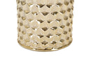 Lampada da Tavolo Glam Gold 30x47,5x30 cm in Ceramica Bianco/Oro