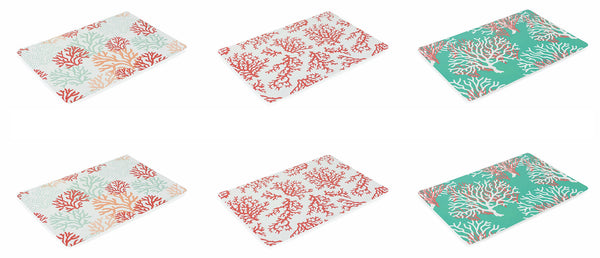 online Lot de 6 sets de table 45x30 cm en plastique VdE Tivoli 1996 Corail divers coloris