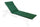 Coussin Poly180 Vert Foncé pour Lit d'Extérieur en Tissu