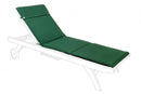 Cuscino Poly180 Verde Scuro per Lettino in Tessuto per Esterno