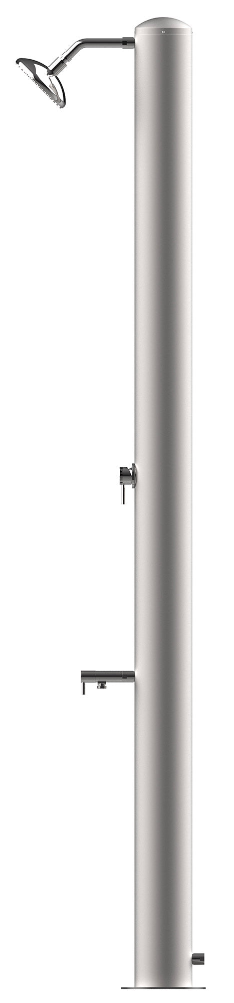 Doccia Solare da Giardino 28L Miscelatore e Lavapiedi Tevere X Satinato prezzo