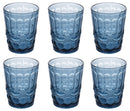 Set 6 Bicchieri Acqua Nobilis in Vetro VdE Tivoli 1996 Blu