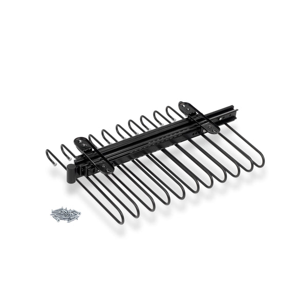 Porte-pantalons amovible en acier noir Emuca pour armoire sconto