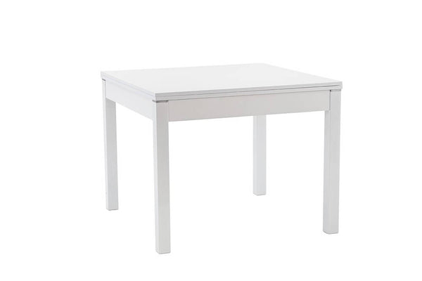 online Table à Manger Pliante Extensible en Mélamine 100/200x100x78cm TFT Raff Blanc Brillant