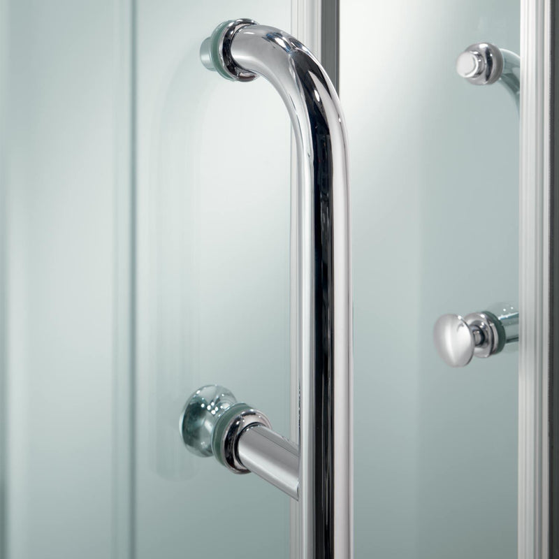 Box Doccia Semicircolare 2 Ante Scorrevoli In Cristallo Trasparente 6mm Fosterberg Aarhus Varie Misure