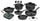 Batterie de cuisine 18 pièces en aluminium moulé antiadhésif Olympia Supreme