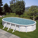 Piscina Ovale Fuori Terra 730x375xh120 cm in Acciaio e PVC Gre Finlandia