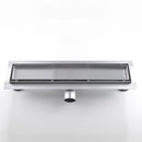 Canalina di Scarico Piastrellabile in Acciaio Inox a Pavimento Bonussi Varie Misure