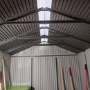 Casetta Box da Giardino Porta Utensili 206x280 cm in Polietilene Grigio