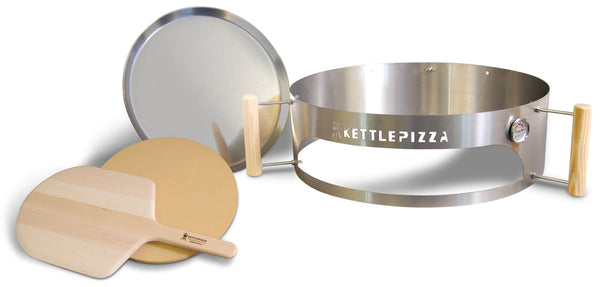 Kit Pizza pour Barbecue à Charbon Ø57 cm en Acier Vannini Kettle Pizza Deluxe prezzo