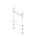 Kit Supporti per Mensole e Appendiabiti in Legno e Alluminio Emuca Zero Grigio Pietra