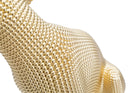 Statua Leopardo Oro 23x15,5x29 cm in Poliresina 