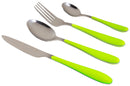 Servizio Set di Posate 24 Pezzi in Acciaio Inox 18/10 Collection Panarea Verde