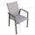 Fauteuil empilable Maili 57x61x89 h cm en aluminium taupe