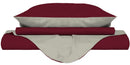 Copripiumino con Sacco e Federe Doubleface Bordeaux\/Panna Varie Misure