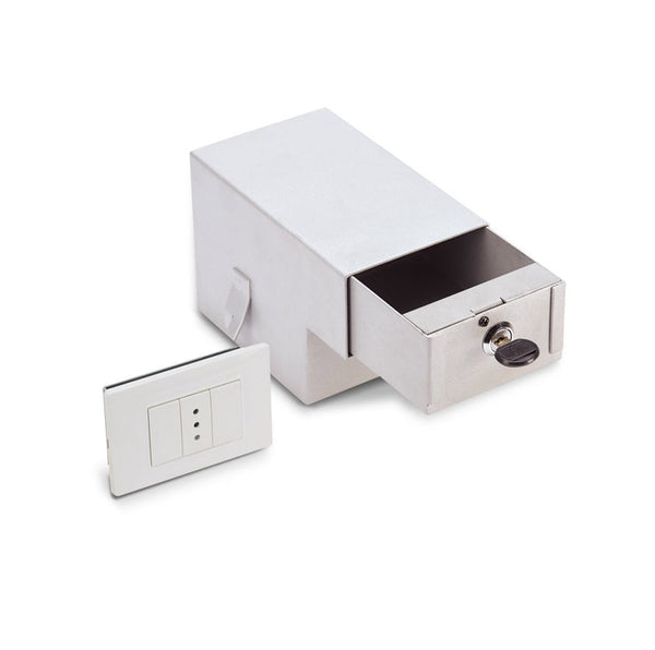Coffre-fort Mural Invisible Fausse Prise Électrique avec Clé avec Tiroir et Compartiment Technomax Sm/2 online