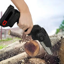 Mini Motosega Elettrica con Doppia Batteria Sega Portatile per Potatura con Accessori