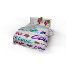 Copripiumino Matrimoniale Stampa sul Sacco e Federe Kio614