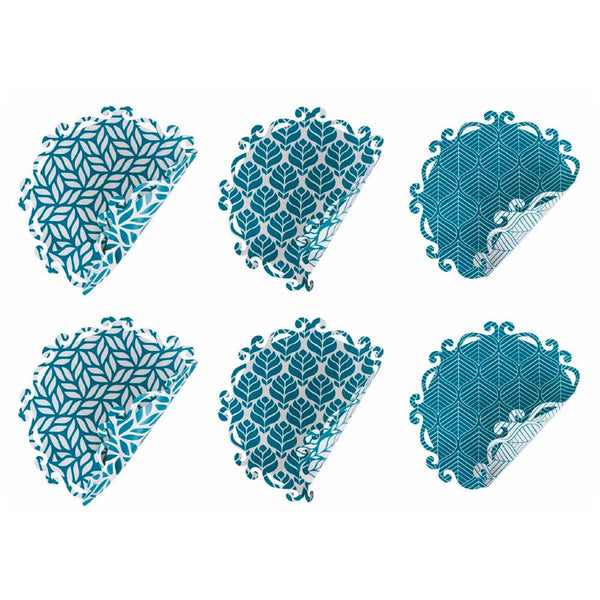 Lot de 6 sets de table Ø38x0,5 cm en plastique VdE Tivoli 1996 Feuille de Bali acquista