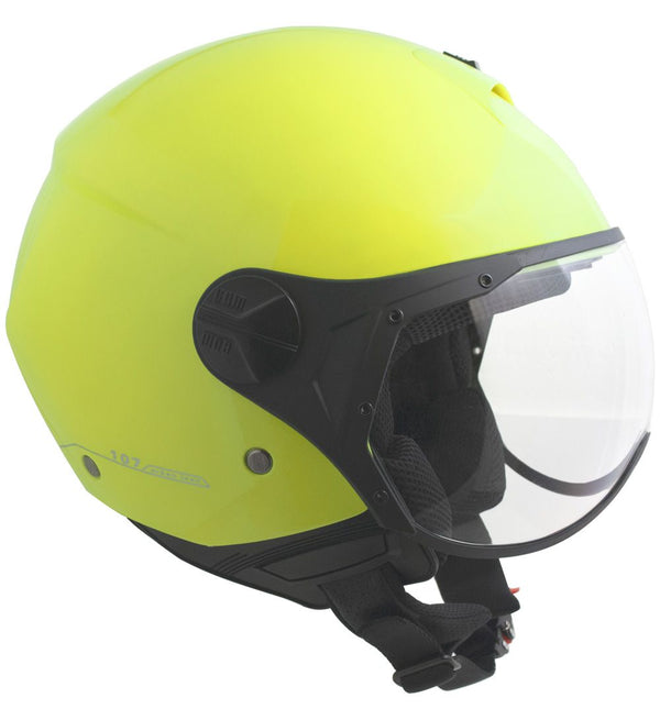 Casque Jet pour Scooter CGM Florence 107A Jaune Visière Forme Fluo acquista