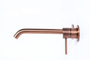 Rubinetto Miscelatore Monocomando a Parete Lavabo Rame Tevere