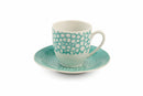 Set 6 Tazzine Caffè con Piattino in Porcellana Villa d'Este Home Tivoli Marea