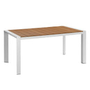 Tavolo da Giardino in Polywood 160x90H77cm Adila Noce