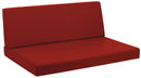 Cuscini per Pallet 120x80 cm Seduta e Schienale in Similpelle Mariotti Reforma Rosso