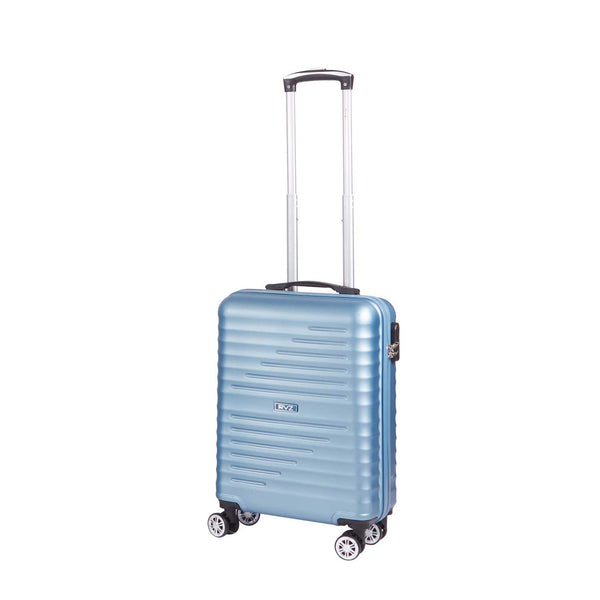 sconto Trolley Valigia Bagaglio a Mano Rigido 4 Ruote con Combinazione in ABS Ravizzoni Svezia Blu Acciaio