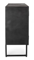 Credenza 2 Ante 3 Cassetti Dorset in Acciaio