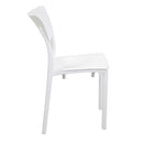 Sedia 44x53xh84 cm in Polipropilene Alezio Bianco