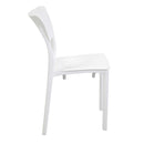 Sedia 44x53xh84 cm in Polipropilene Alezio Bianco