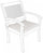 Coussin Poly180 naturel pour fauteuil extérieur en tissu