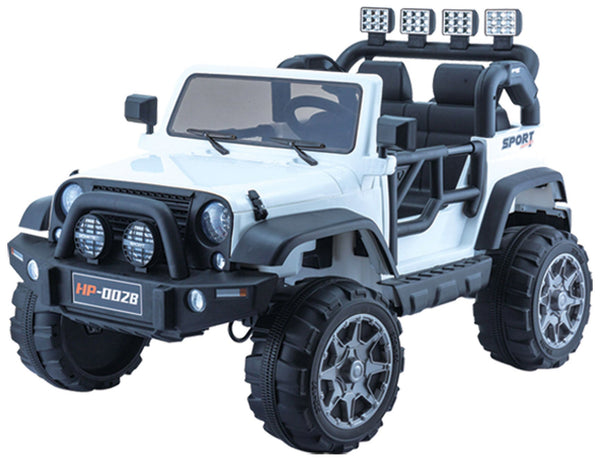 online Voiture électrique pour enfants 12V 2 places Kidfun Off-Road Blanc