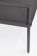 Set Tavolo e 3 Sedie da Giardino in Alluminio Antracite Antracite