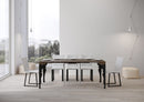 Consolle Allungabile 90-300x40x77 cm in Nobilitato Marrone