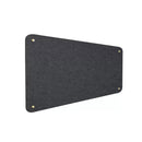Pannello Fonoassorbente da Parete con Fori 150x50 cm Kit di 4 distanziali Coprivite Gold Finitura Antracite    