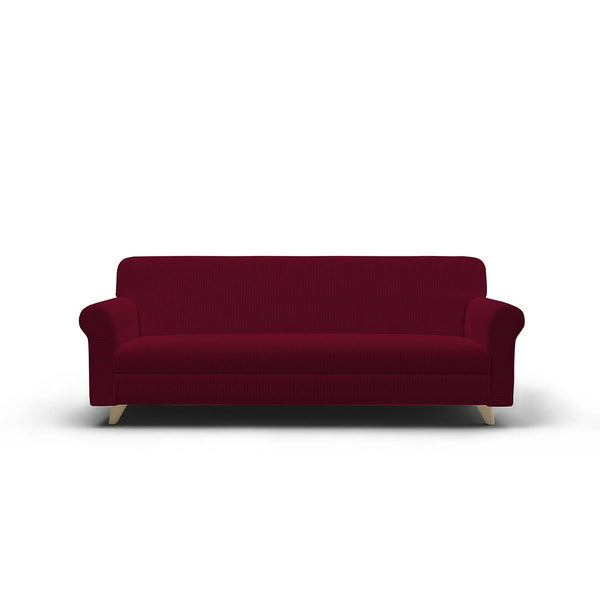 Housse de Canapé Stretch en Polyester Iris Bordeaux Différentes Tailles sconto