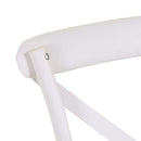 Sedia da Giardino in Plastica Cross Bianco