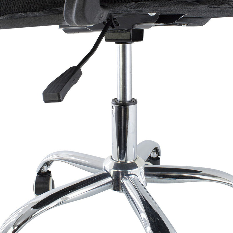 Sedia Poltrona Direzionale da Ufficio con Poggiatesta e Braccioli Grigio