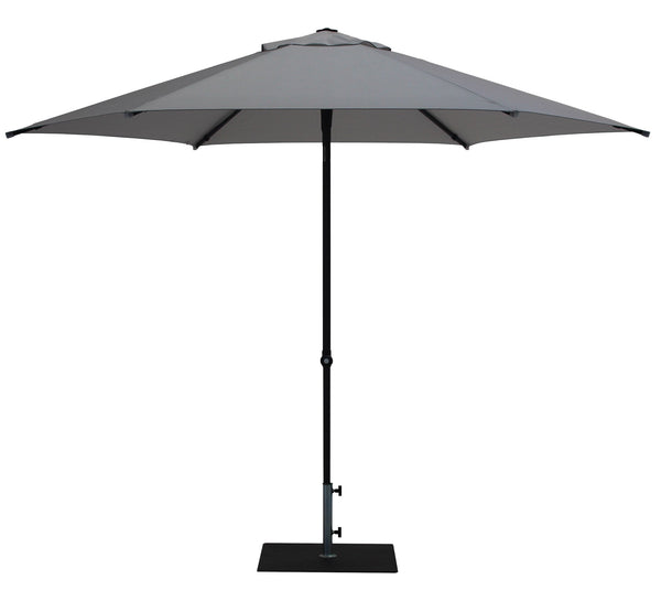 Ombrellone da Giardino Ø3 m Palo Ø38 mm in Alluminio Tessuto Olefin Trend Grigio acquista