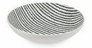 Set 6 Insalatiere Ø24x7 cm in Porcellana Villa d'Este Home Tivoli Timbuktu Stripes