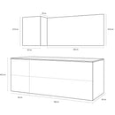 Mobile da Bagno sospeso Samoa 01C Laccato Rosso TFT