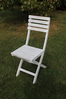 Sedia da Giardino Dalila 36x53x87 h cm in Legno Bianco