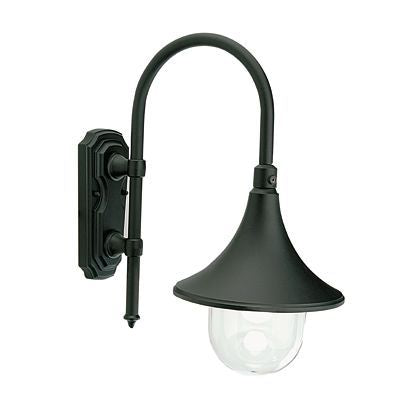 Lampada Applique in Basso Colore Nero per Esterno Linea Lampara Sovil
