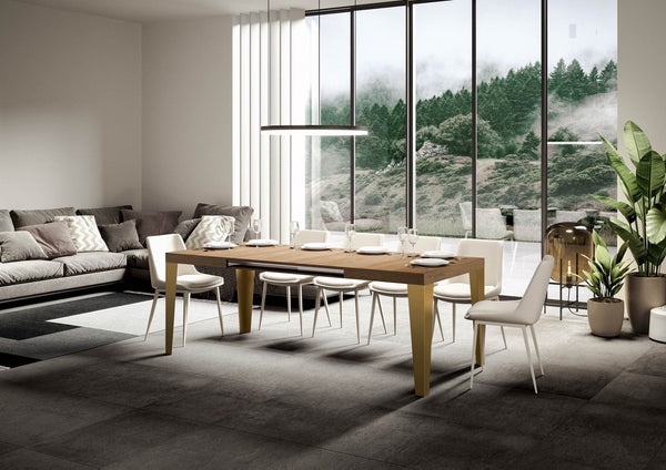 sconto Tavolo Allungabile 130-390x90x77 cm Flame Quercia Naturale
