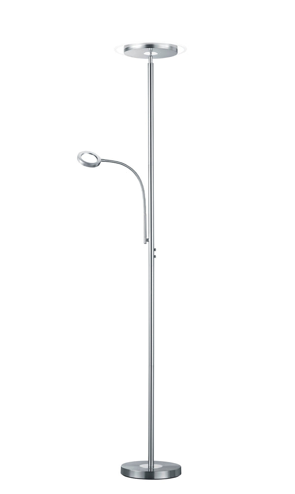 Lampadaire LED d'intérieur en Métal Nickel Mat sconto